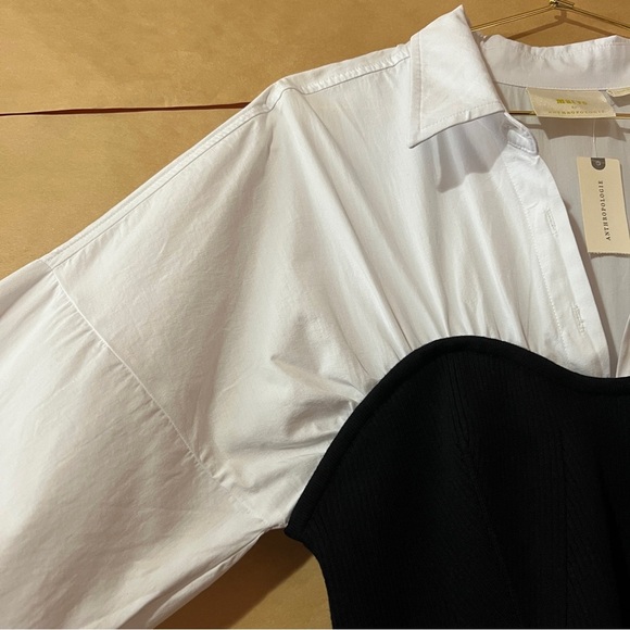 Anthropologie | NWT Maeve Long Sleeve Ruched Tube Twofer Sweater Top Size XL - Picture 9 of 15